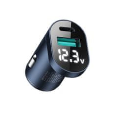 Joyroom C-A17 auto punjač USB / USB-C 42.5W QC PD, srebro