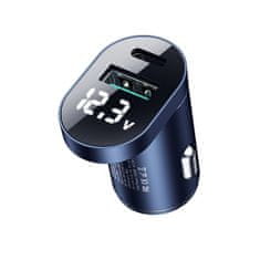 Joyroom C-A17 auto punjač USB / USB-C 42.5W QC PD, srebro