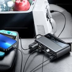 Joyroom Laptop auto punjač 154W - 5x USB / 1x USB-C / 3x Splitter, crno