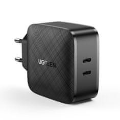 Ugreen CD216 punjač 2x USB-C PD QC 66W, crno