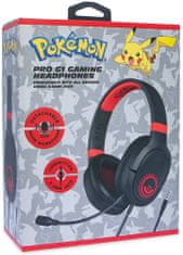 OTL Tehnologies PRO G1 Pokémon Poké ball gaming slušalice, crno/crvene