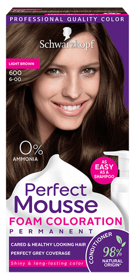 Schwarzkopf Perfect Mousse boja za kosu, 600 svijetlo smeđa