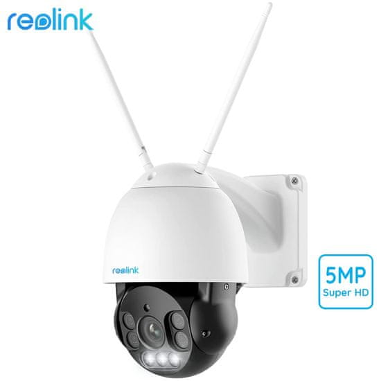 Reolink RLC-523WA kamera, Wi-Fi, PTZ, 5MP, Super HD, noćno snimanje, rotirajuća, bijela