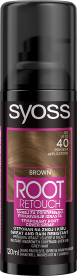 Syoss Root Retoucher sprej za izrast korijena, srednje smeđa, 120 ml