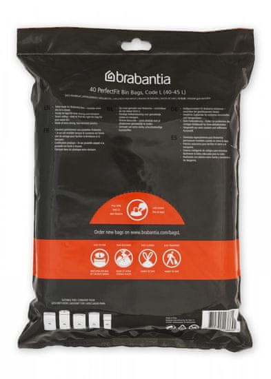 Brabantia PerfectFit vrećice, 40-45 l (L), 40/1, bijele