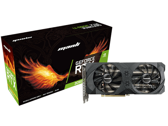 Manli GeForce RTX 3060 Ti LHR (M2480+N630) grafička kartica, 8 GB GDDR6 (M-NRTX3060TI-M2510)