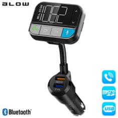 Blow FM odašiljač 74-165, Bluetooth 5.0, punjač Quick Charge 3.0, MicroSD i hands-free pozivanje (FM-BL-TRANSMITER-74-165)