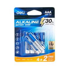 Deli Alkalne baterije AAA LR03 4+2 kom