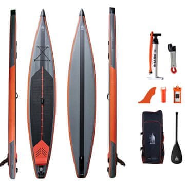 Shark Sups Race SUP daska, s djelomičnim karbonskim veslom, 12.6x27x6 (2022)