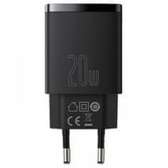 BASEUS adapter CCXJ-B01 punjač (USB A/C), črn, 220V, 20W