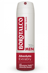 Borotalco Men Absolute Extra Dry Amber dezodorans u spreju, 150 ml