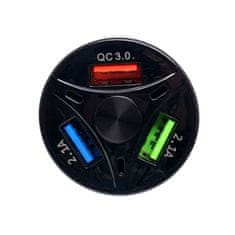 Kraft&Dele 3x USB 3.0 brzi auto punjač 12 i 24 V sa LED 3A