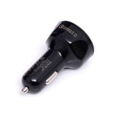 Kraft&Dele 3x USB 3.0 brzi auto punjač 12 i 24 V sa LED 3A