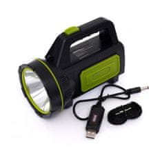 Kraft&Dele 10W putna LED punjiva lampa 8Ah T6 + powerbank