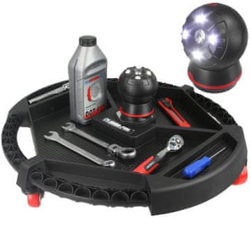 MAR-POL Radionički pladanj 50 cm - kolica sa LED 360 lampom i magnetima