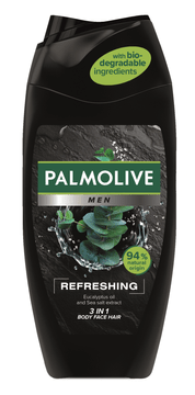 Palmolive Men Refreshing 3u1 gel za tuširanje za tijelo, lice i kosu, 250 ml