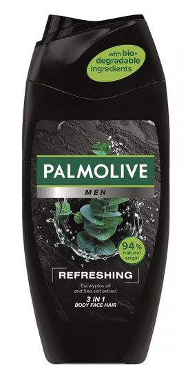 Palmolive Men Refreshing 3u1 gel za tuširanje za tijelo, lice i kosu, 250 ml