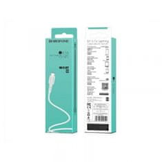 Borofone BX16 podatkovni kabel, USB Type C, 1m, 3A, bijela