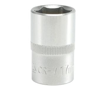 TOYA Kratki kromirani nasadni ključ s 6 krakova 1/2'' 17MM - YT-1210