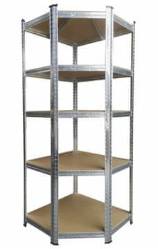 Aga Kutni metalni regal 180x70x40 cm 5 polica