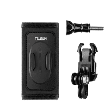 TELESIN Backpack Strap držač ruksaka za sportske kamere, crno