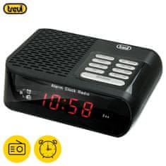 Trevi RC 827 D sat s radiom, FM radio, odgoda, funkcija spavanja, crna (TRE-CLK-RC827D-B)
