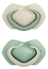 Canpol babies Light Touch set simetričnih silikonskih duda, 18 m+, zelena