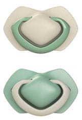 Canpol babies Light Touch set simetričnih silikonskih duda, 0 - 6 m, zelena