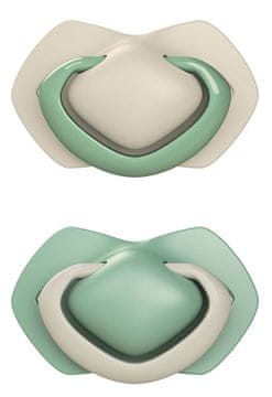 Canpol babies Light Touch set simetričnih silikonskih duda, 18 m+, prozirna