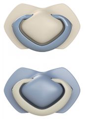 Canpol babies Light Touch set simetričnih silikonskih duda, 18 m+, plava