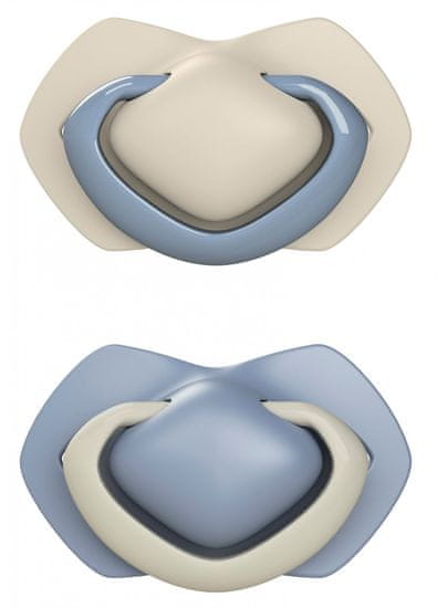 Canpol babies Light Touch set simetričnih silikonskih duda, 18 m+, prozirna