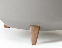Lamela Roma Eco Wood lonac za cvijeće, Ø 470 mm, siva