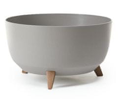 Lamela Roma Eco Wood lonac za cvijeće, Ø 470 mm, siva
