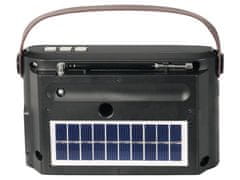 Trevi RA 7F25 prijenosni radio, FM/AW/SW, Bluetooth, MP3, USB, MicroSD, Solarno punjenje, punjiva baterija, crna (TRE-AVD-RA7F25-B)