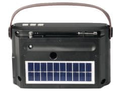 RA 7F25 prijenosni radio, FM/AW/SW, Bluetooth, MP3, USB, MicroSD, Solarno punjenje, punjiva baterija, crna (TRE-AVD-RA7F25-B)