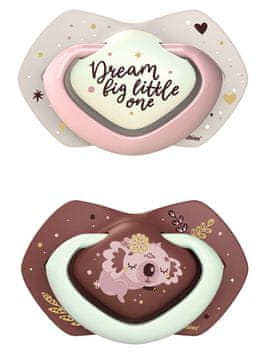 Canpol babies Light Touch set simetričnih silikonskih duda, 18 m+, Sleepy Koala