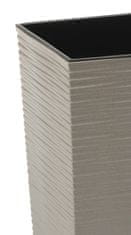 Lamela Finezia Eco Wood lonac za cvijeće, 300 x 300 x 570 mm, siva