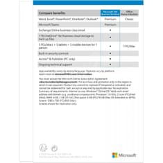 Microsoft 365 Business Standard softver, hrvatski, 1-godišnja pretplata (KLQ-00696)
