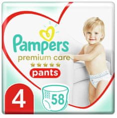 Pampers Premium Care Pants hlače pelene, vel. 4, 58 pelena