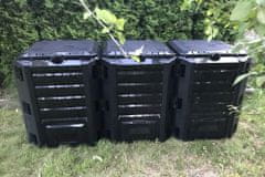 Ramda komposter, 1200 l, crna