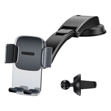 BASEUS Car Mount 2in1 držač mobitela za auto, crno