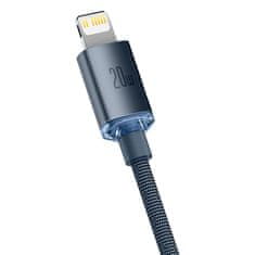 BASEUS Crystal Shine kabel USB-C / Lightning 20W 1.2m, crno