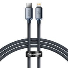 BASEUS Crystal Shine kabel USB-C / Lightning 20W 1.2m, crno
