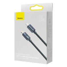 BASEUS Crystal Shine kabel USB-C / Lightning 20W 1.2m, crno