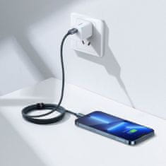 BASEUS Crystal Shine kabel USB-C / Lightning 20W 1.2m, crno