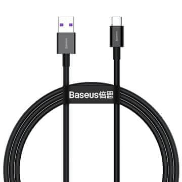 BASEUS Superior kabel USB / USB-C 66W 6A 2m, crno