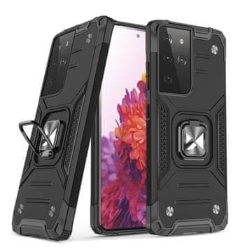 MG Ring Armor maska za Samsung Galaxy S22 Ultra, crno