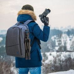Puluz Camera Bag ruksak za fotoaparat i dodaci, siva
