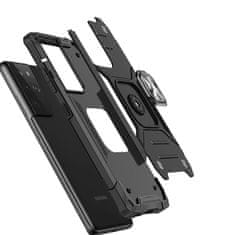 MG Ring Armor maska za Samsung Galaxy S22 Ultra, srebro