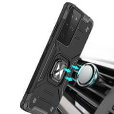 MG Ring Armor maska za Samsung Galaxy S22 Ultra, srebro